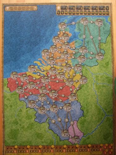 Funkenschlag: Benelux und Zentraleuropa Erweiterung  (2-6) board game collectible - Main Image 2