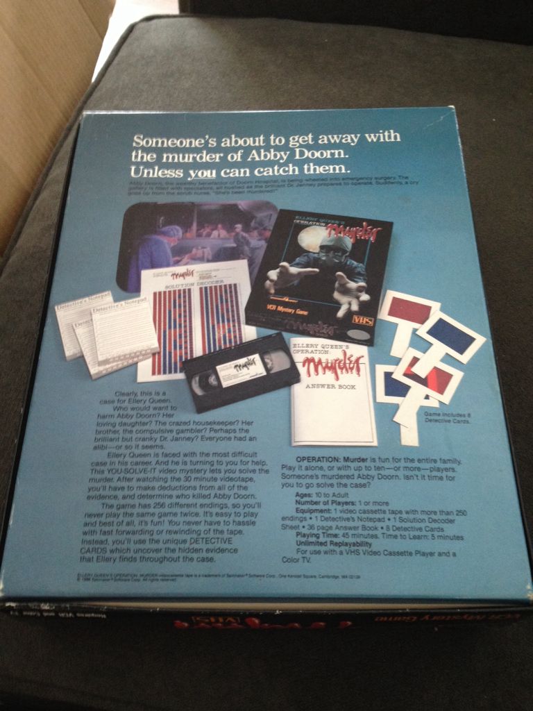 Ellery Queen’s Operation Murder  (1) board game collectible - Main Image 2