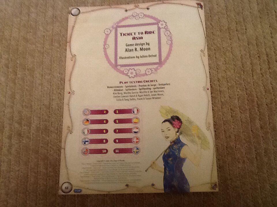 Ticket To Ride: Map Collection 1 - Asia + Legendary Asia  (4-6) board game collectible - Main Image 2