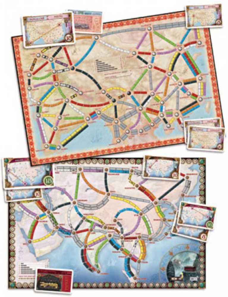 Ticket To Ride: Map Collection 1 - Asia + Legendary Asia  (4-6) board game collectible - Main Image 3