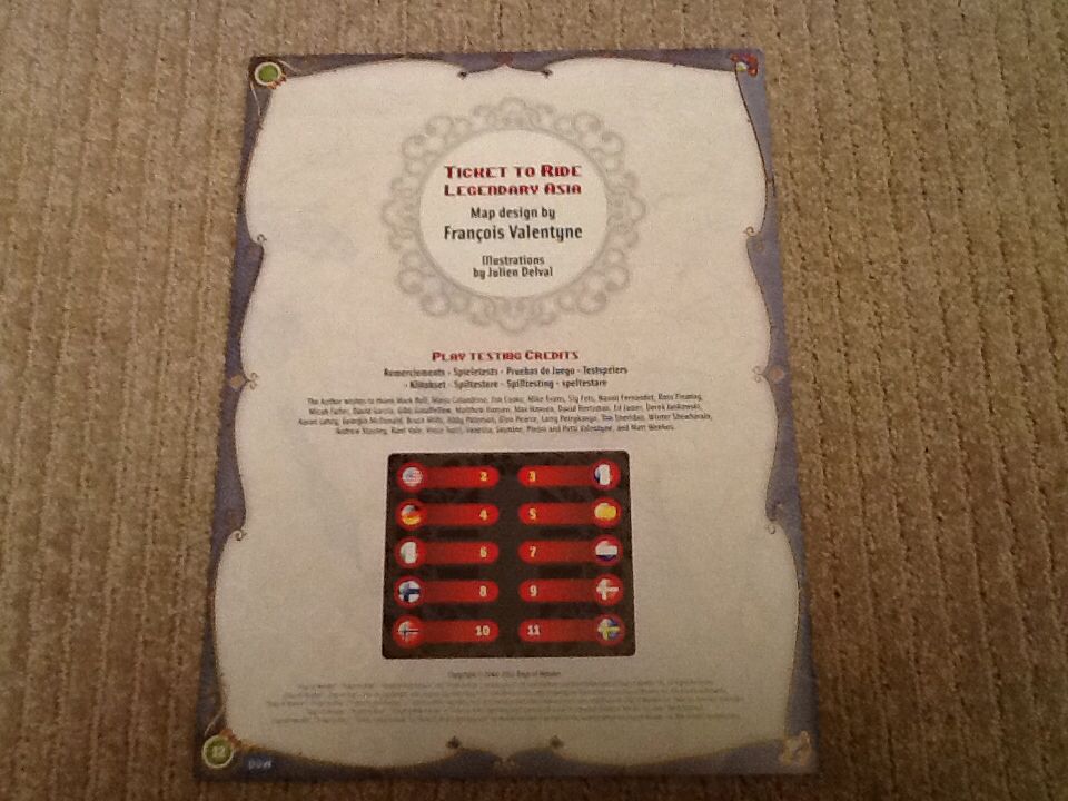 Ticket to Ride: Legendary Asia & Asia  (2-5) board game collectible - Main Image 2