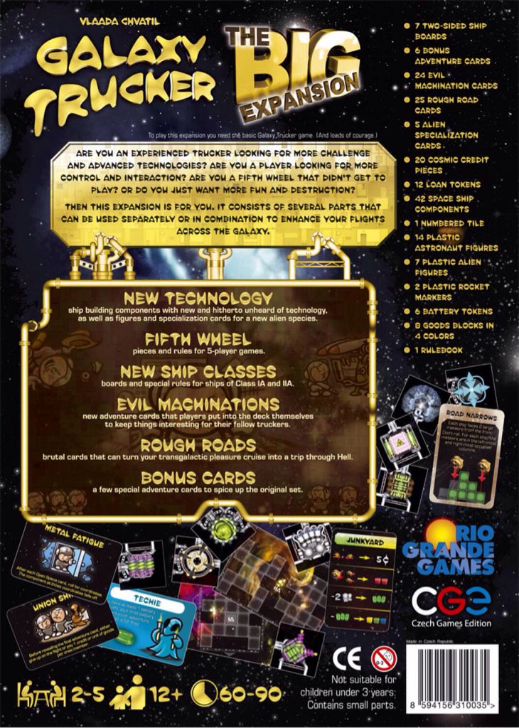 Galaxy Trucker: Die Große Erweiterung  (2-5) board game collectible - Main Image 2