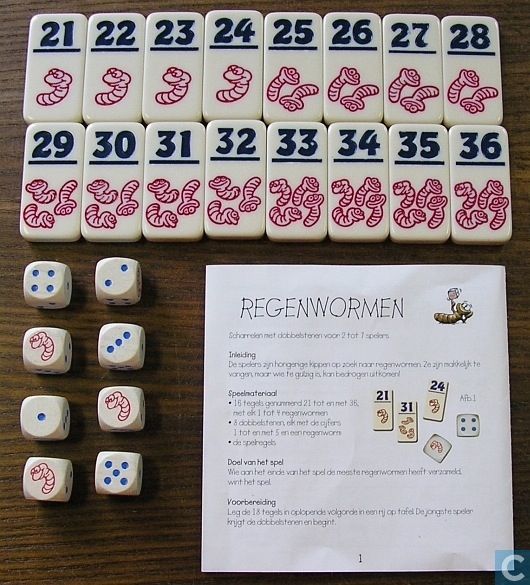 Regenwormen  (2-7) board game collectible - Main Image 2