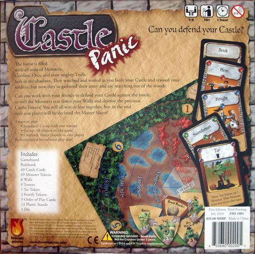 Castle Panic  (1-6) board game collectible - Main Image 2