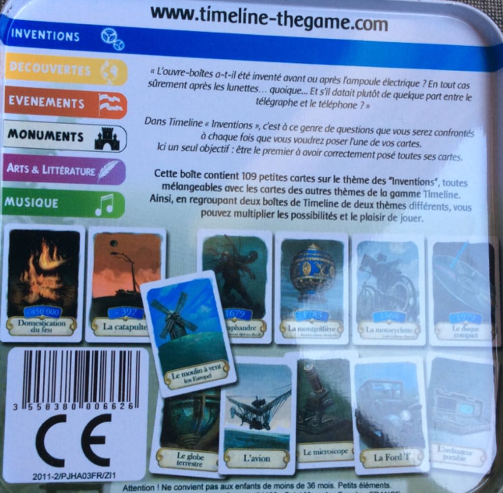 Timeline  (2-8) board game collectible - Main Image 2