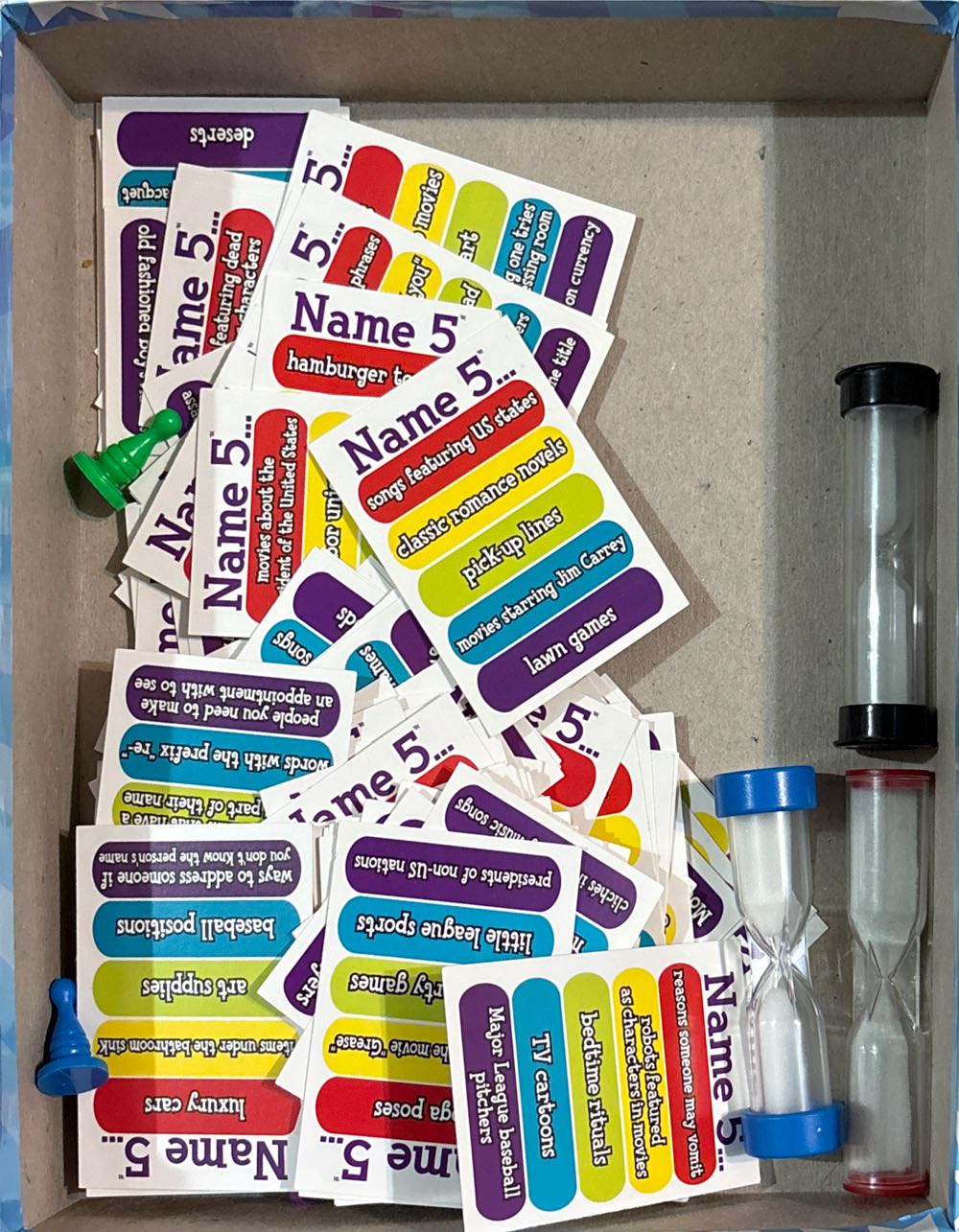 Can You Name 5?  (2 Teams /) board game collectible - Main Image 3