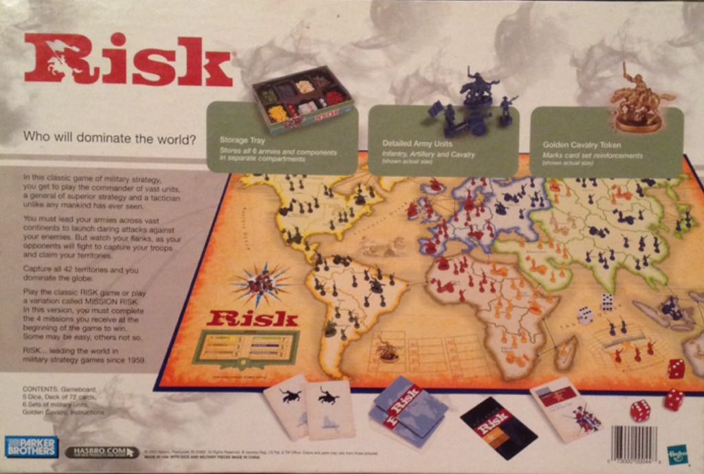 Risk  (2-6) board game collectible - Main Image 2