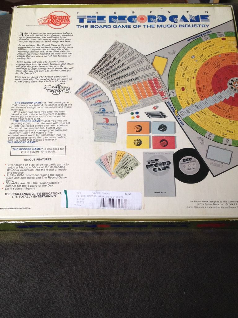 The Record Game  (2-4) board game collectible - Main Image 2