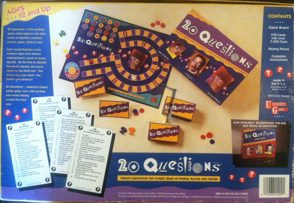 20 Questions  (2-10) board game collectible - Main Image 2