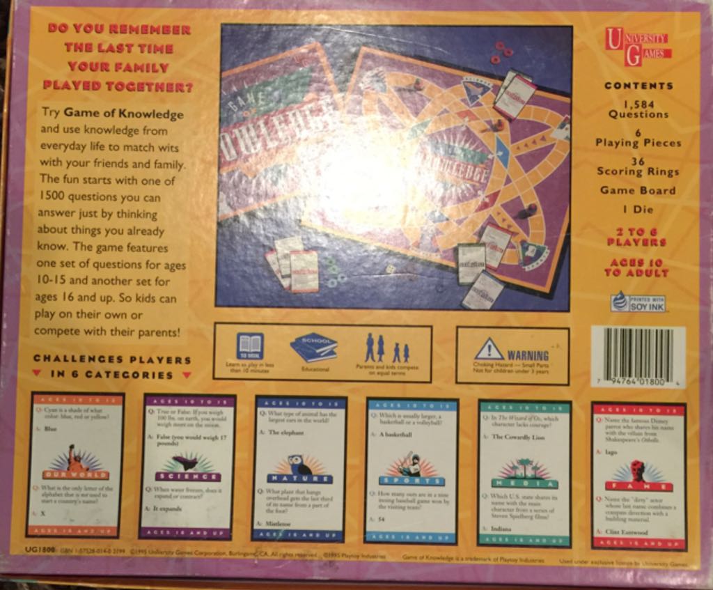 Game Of Knowledge, The  board game collectible - Main Image 2