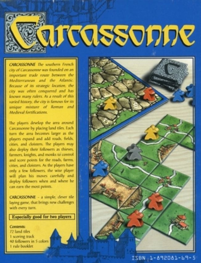 Carcasonne  (2-5) board game collectible - Main Image 2