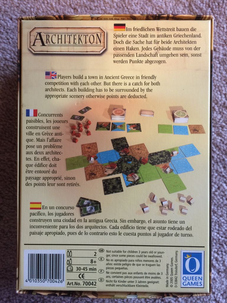 Architekton  (2) board game collectible - Main Image 2