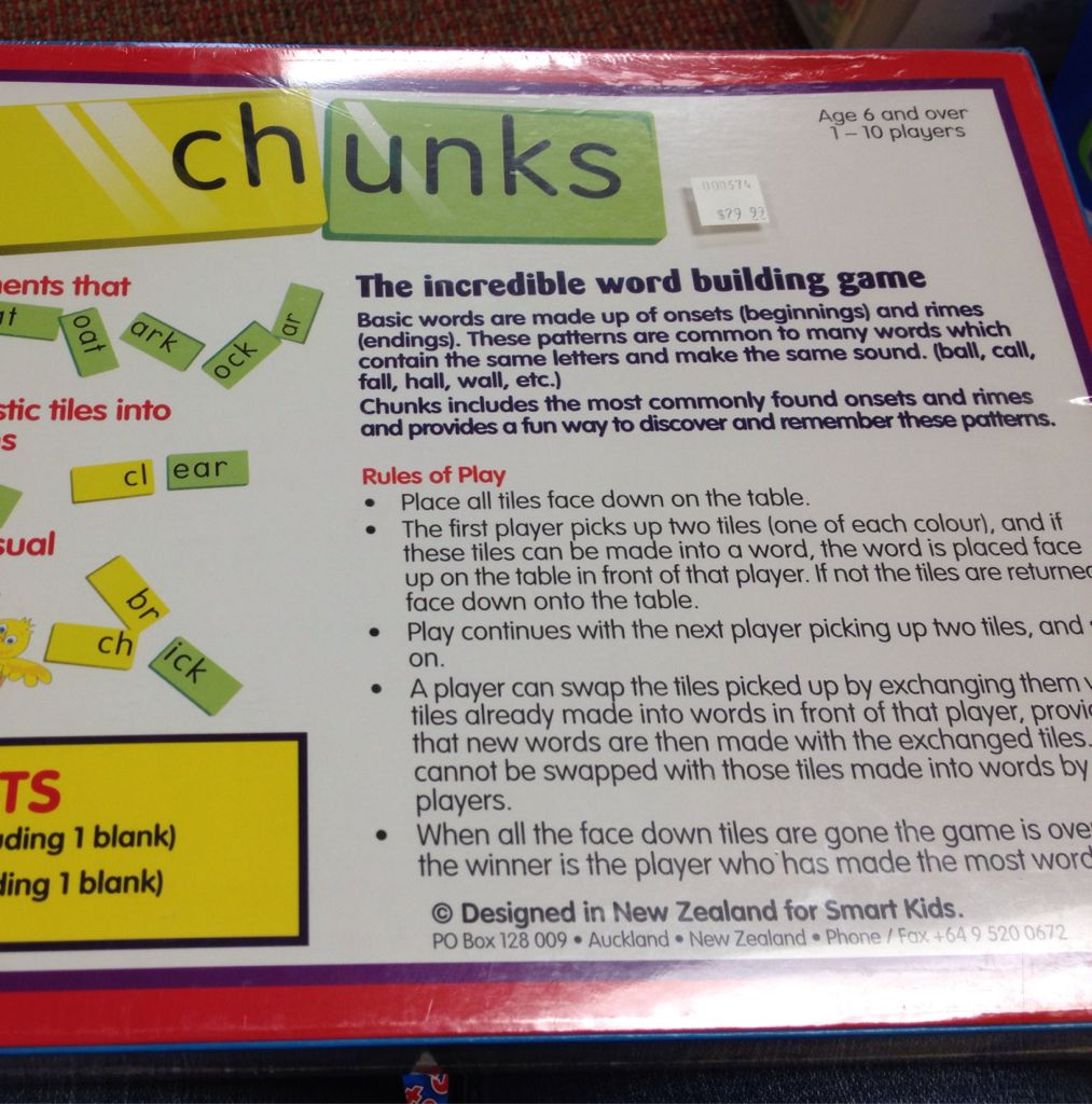Chunks  (1-10) board game collectible - Main Image 2