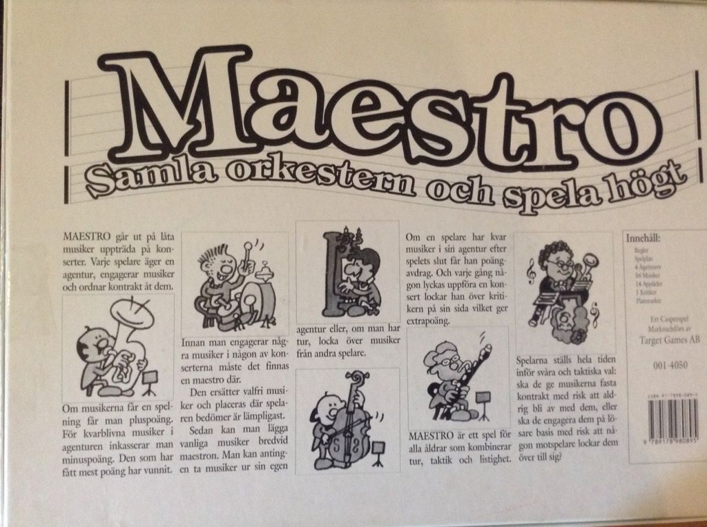 Maestro  board game collectible - Main Image 2