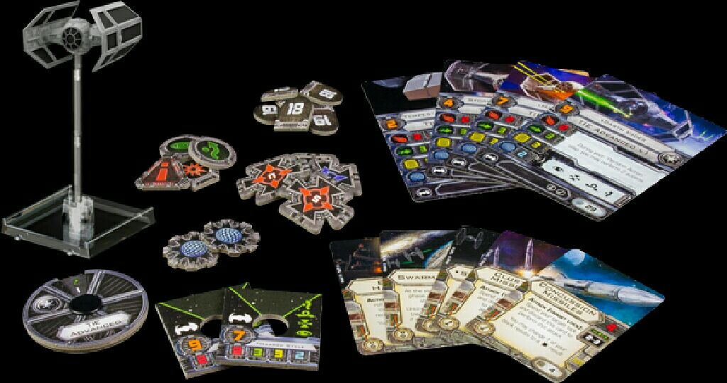 SW X-Wing: Tie Advanced  (2) board game collectible - Main Image 2