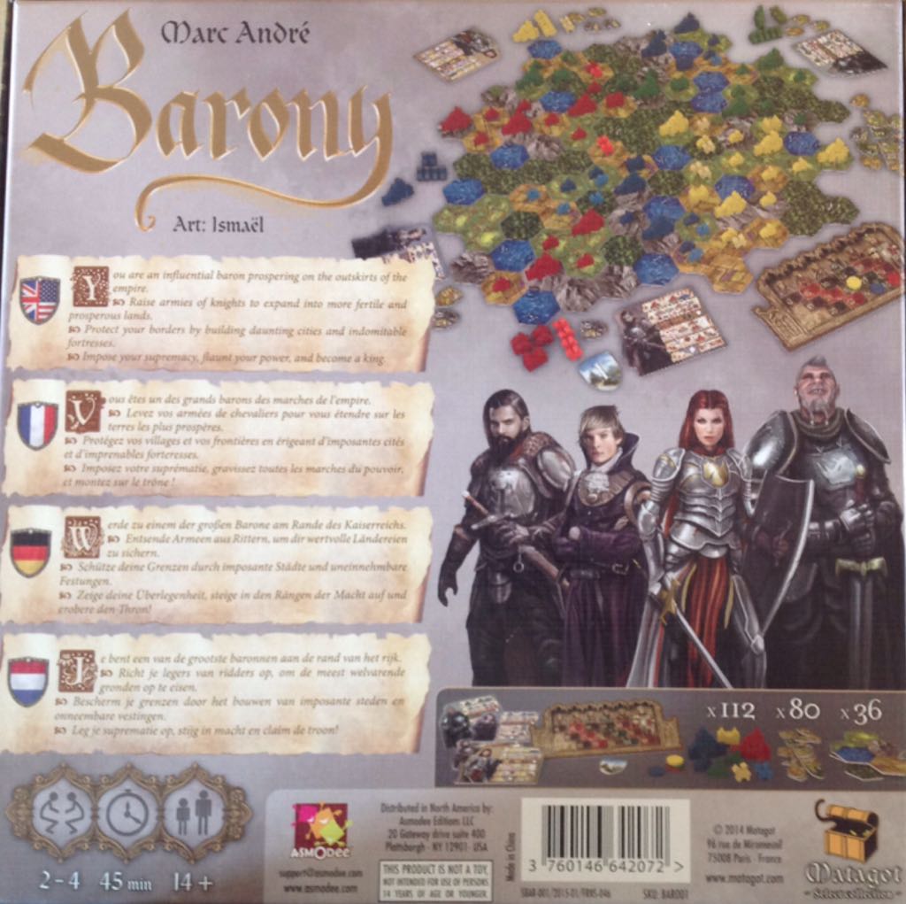 Barony  (2-4) board game collectible - Main Image 2
