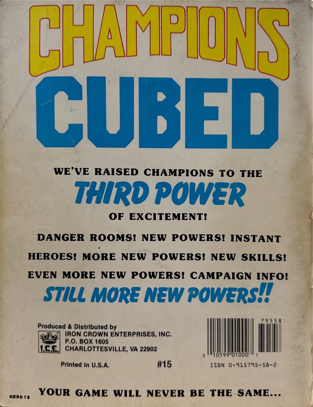 Champions III -Third Printing  board game collectible [Barcode 010599010007] - Main Image 2