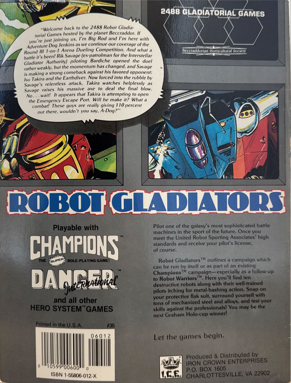Robot Gladiators  board game collectible [Barcode 010599006000] - Main Image 2