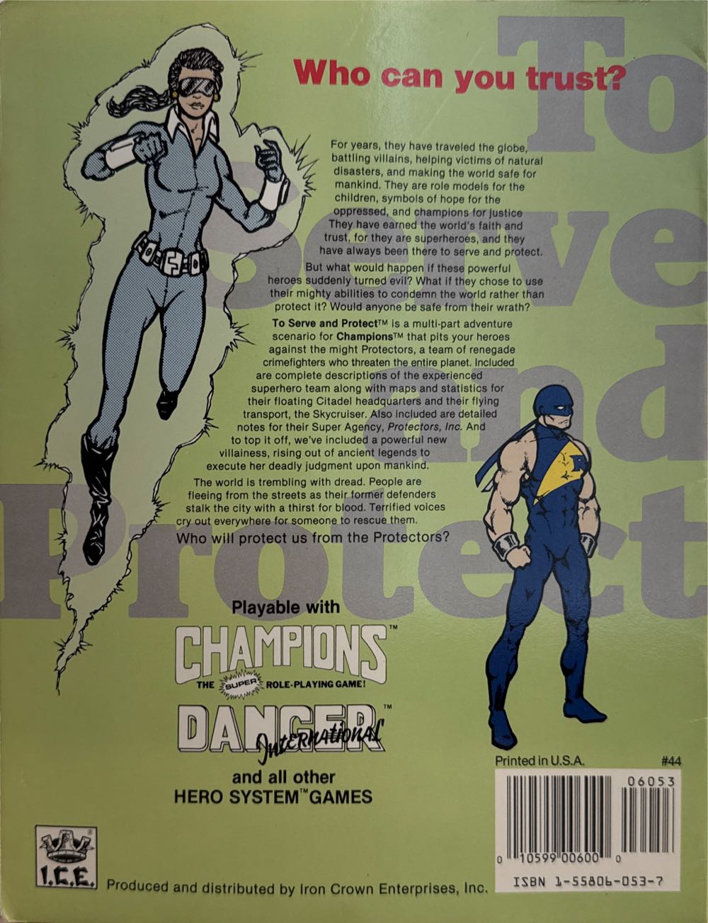 To Serve and Protect  board game collectible [Barcode 010599006000] - Main Image 2