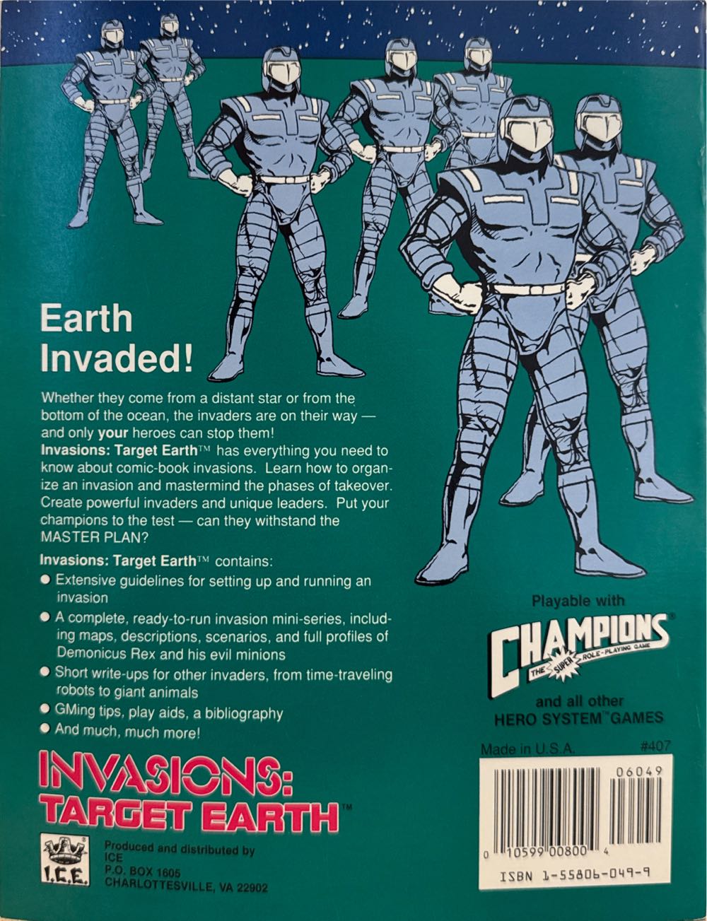 Invasion: Target Earth  board game collectible [Barcode 010599008004] - Main Image 2
