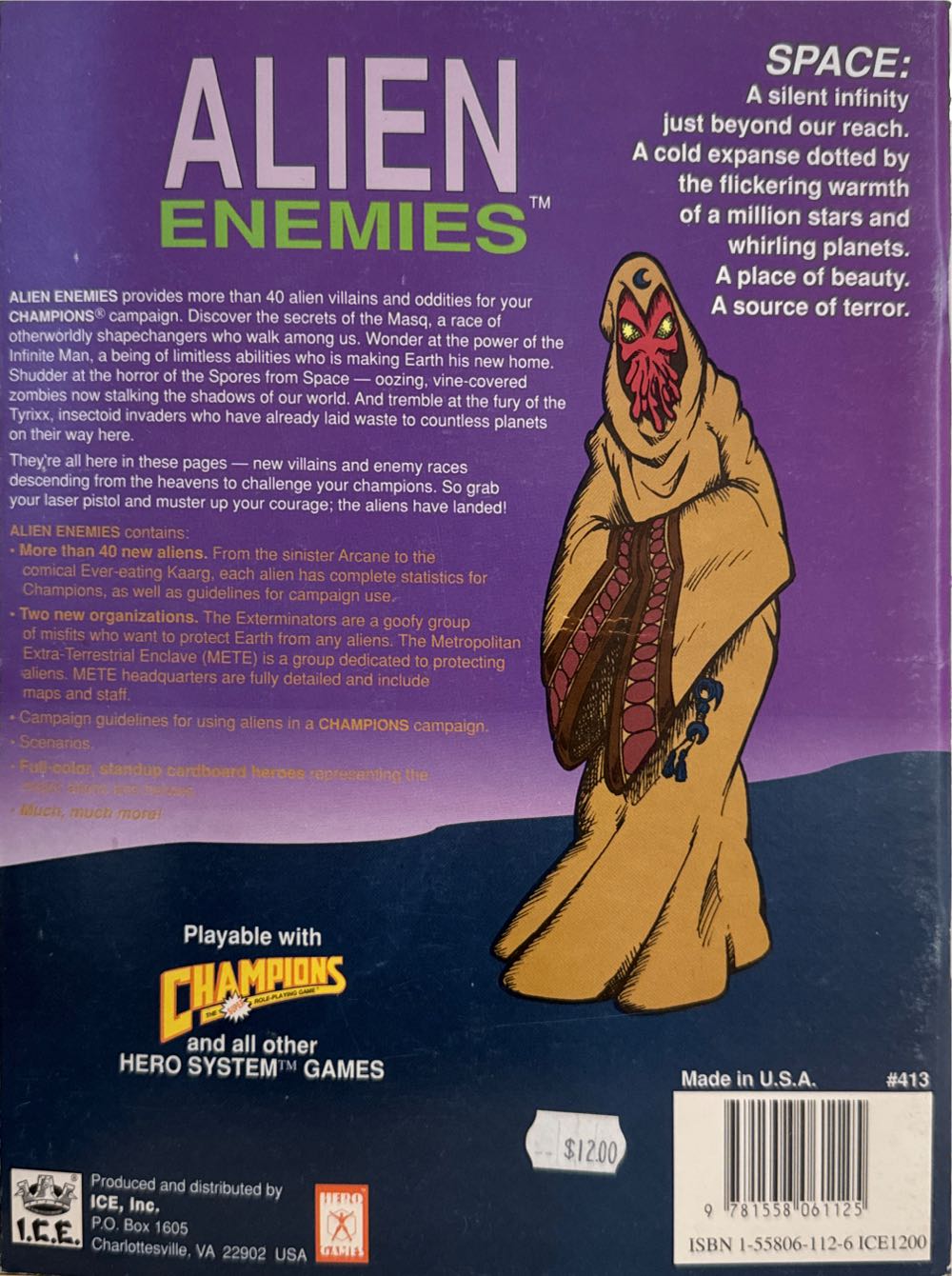 Alien Enemies  board game collectible [Barcode 9781558061125] - Main Image 3