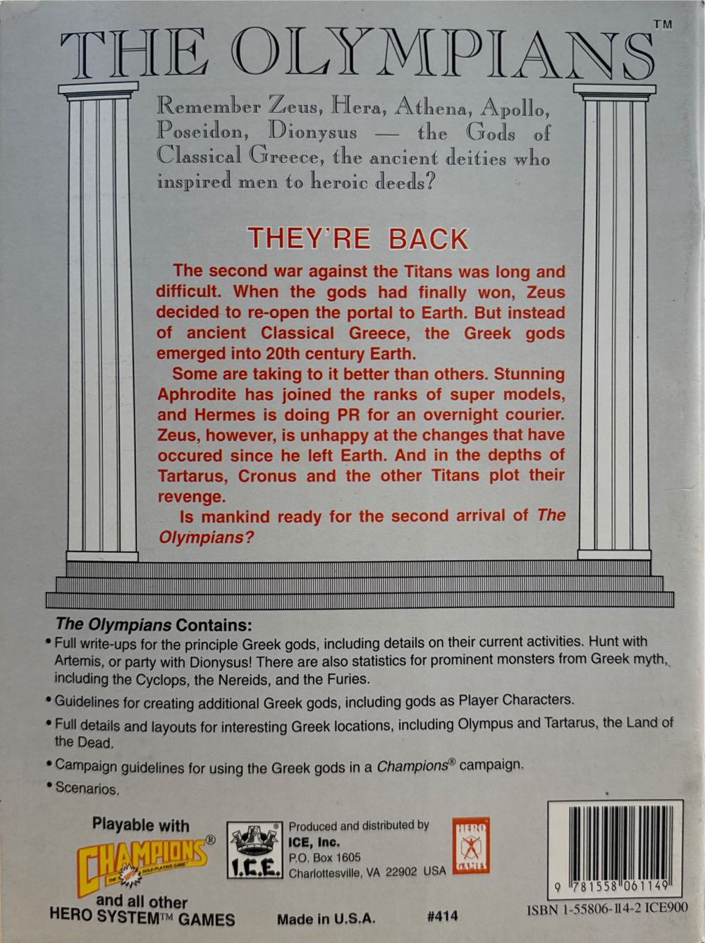 The Olympians  board game collectible [Barcode 9781558061149] - Main Image 2