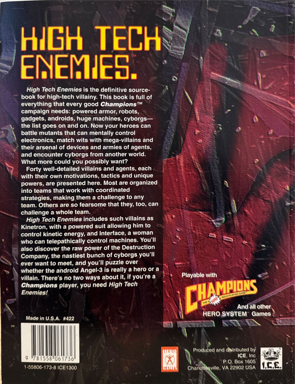 High Tech Enemies  board game collectible [Barcode 9781558061736] - Main Image 2