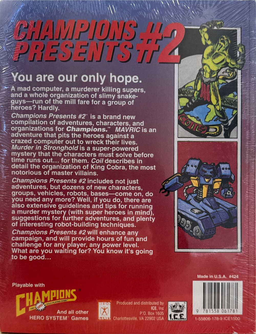 Champions Presents #2  board game collectible [Barcode 9781558061781] - Main Image 2