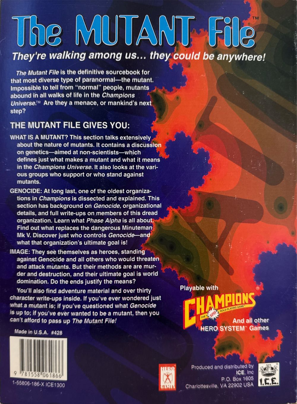 The Mutant File  board game collectible [Barcode 9781558061866] - Main Image 2