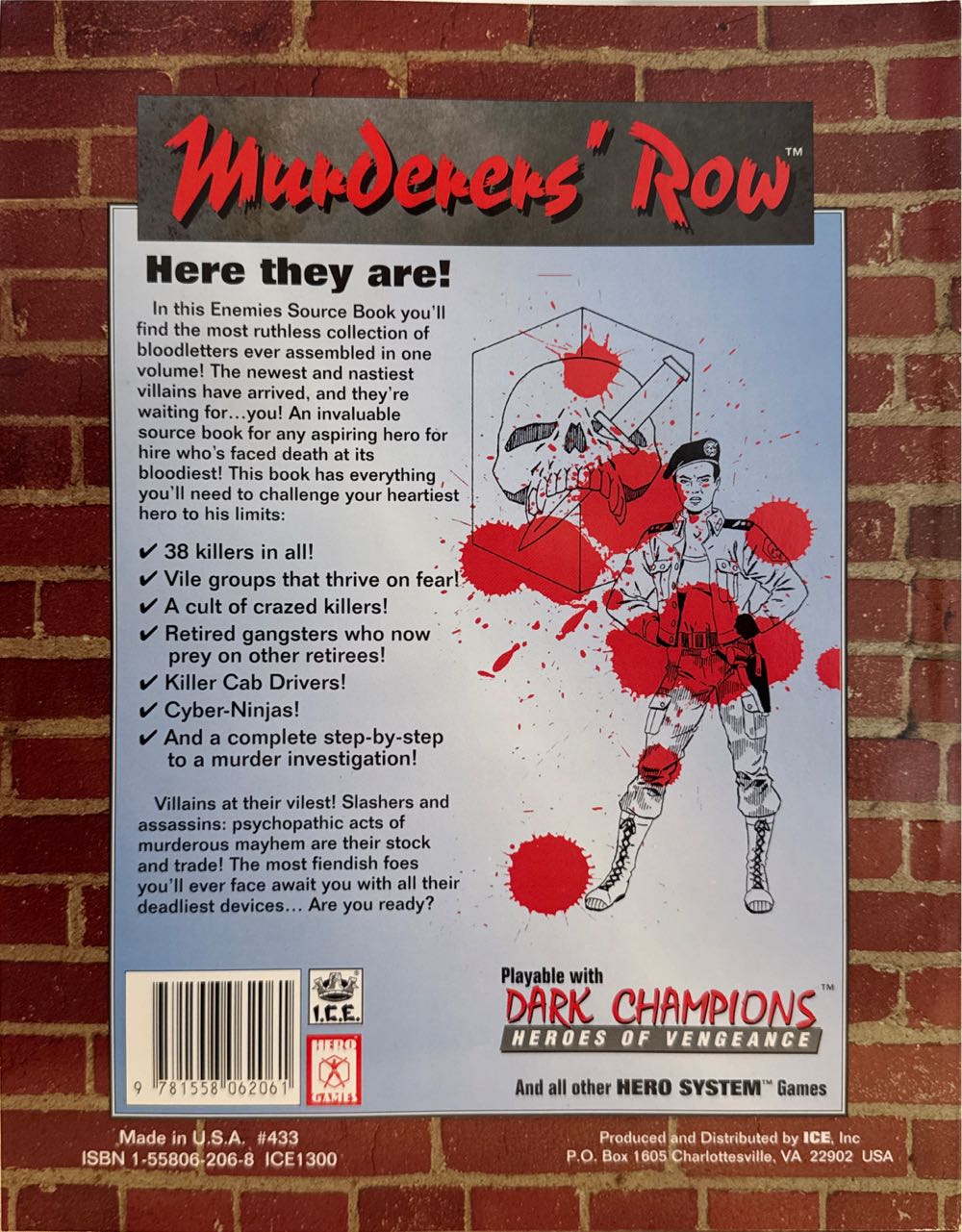 Murderer’s Row  board game collectible [Barcode 9781558062061] - Main Image 2
