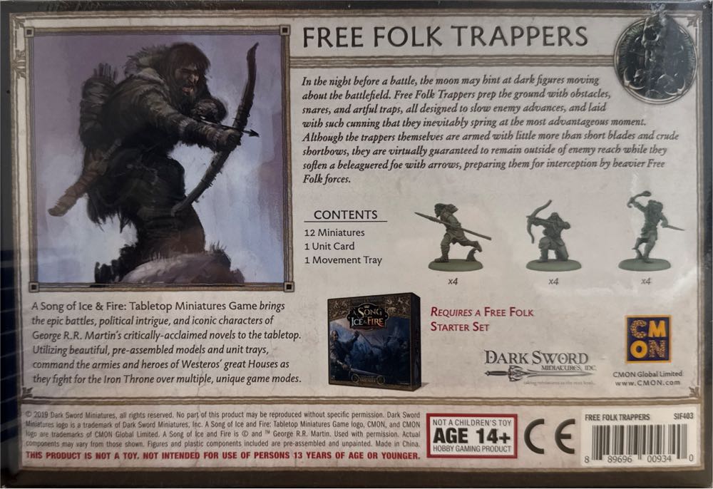 A Song Of Ice And Fire: Free Folk Trappers  board game collectible [Barcode 889696009340] - Main Image 2