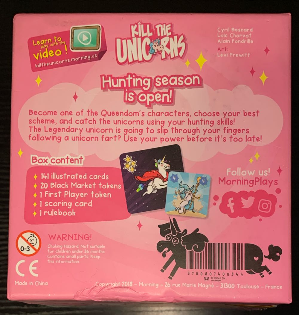 Kill The Unicorns  (3-6) board game collectible [Barcode 3700807400344] - Main Image 2