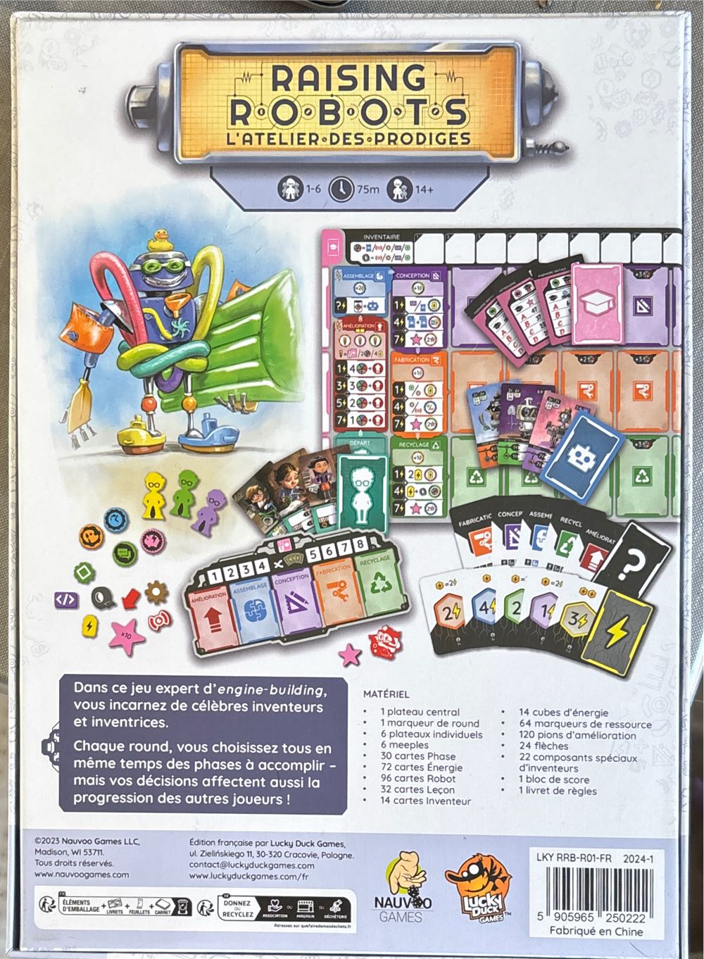 Raising Robots : L’atelier Des Prodiges Fr  board game collectible [Barcode 5905965250222] - Main Image 2