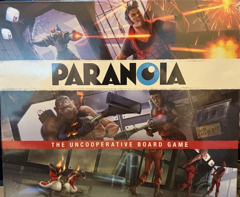 Paranoia: The Uncooperative Board Game Strategic Betrayal & Survival In Alpha Complex Great For Game Night With Adults Ages 14 2-6 Players 120 Min Playtime Made By Modiphius Entertainment  board game collectible [Barcode 5060523349449] - Main Image 2