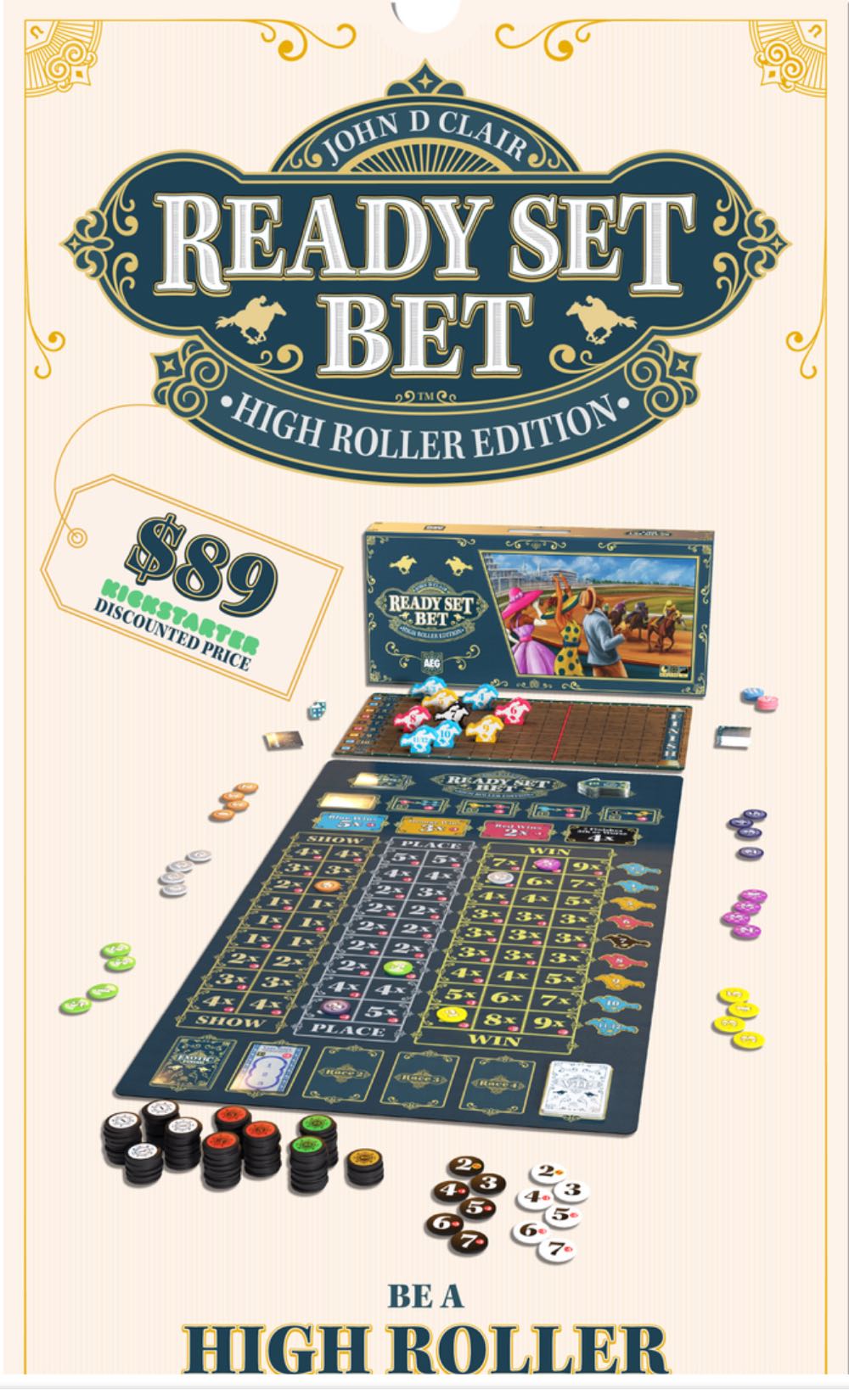 Ready Set Bet: High Roller Edition  (2-9) board game collectible [Barcode 729220010476] - Main Image 2