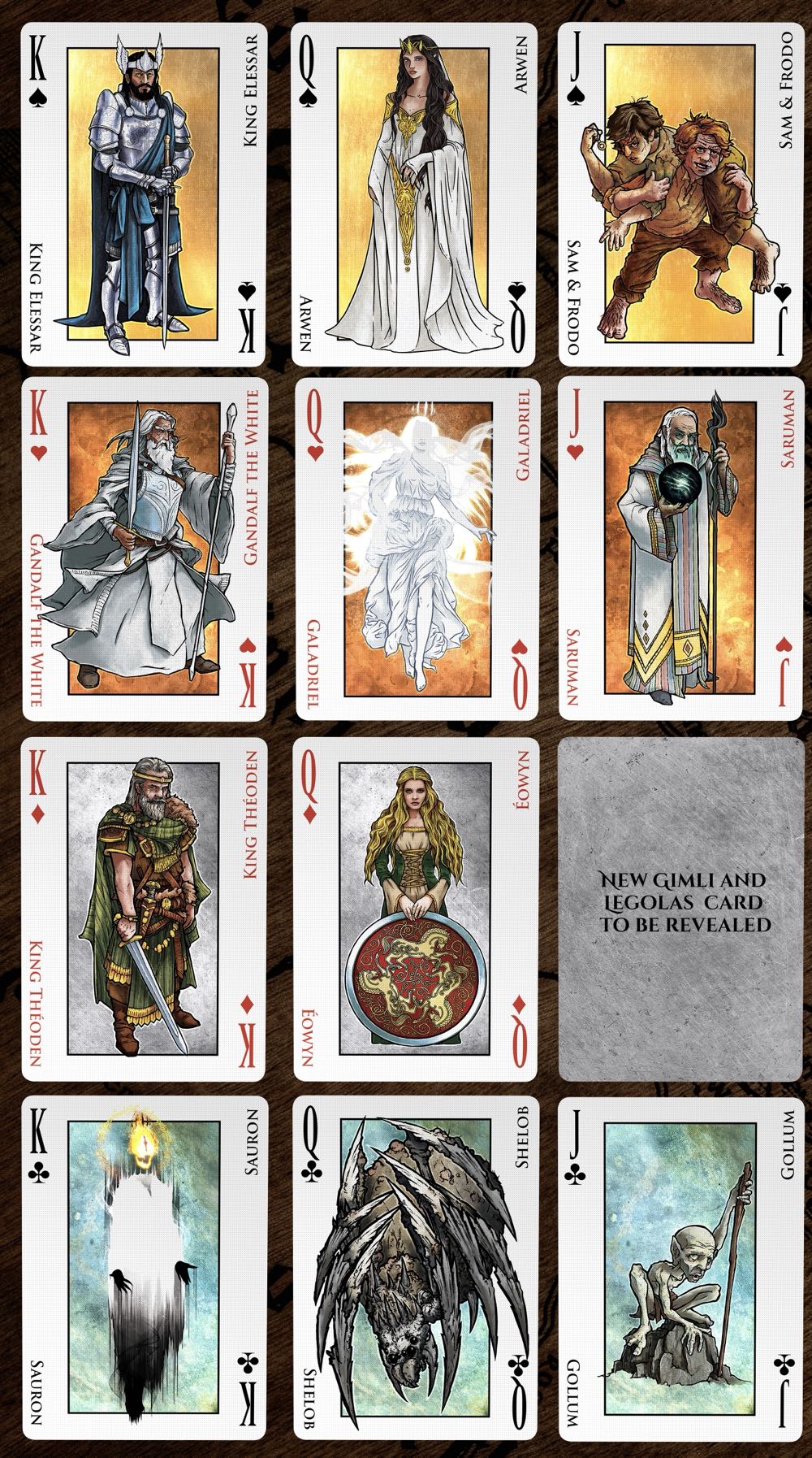 Lord Of The Rings Playing Cards, The  board game collectible - Main Image 2