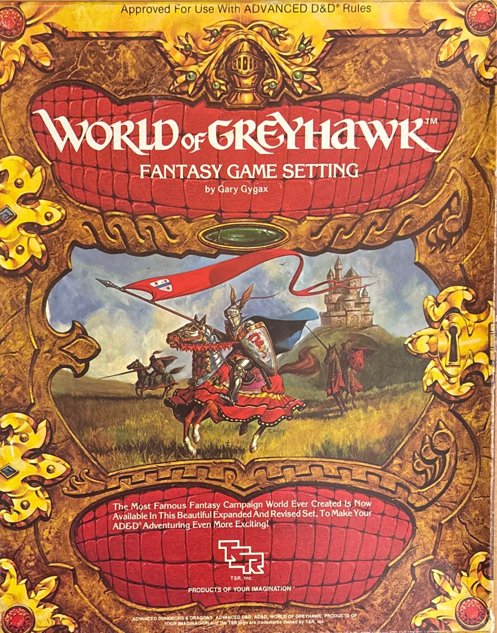 D&D Greyhawk - The World Of Greyhawk Fantasy Setting Complete Boxed Set 1015 Tsr  board game collectible [Barcode 046363010157] - Main Image 2