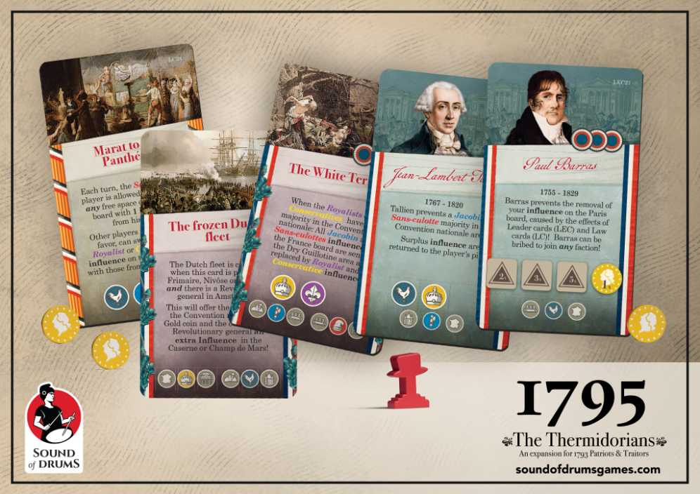 1795: Patriots & Traitors The Thermidorians Expansion  board game collectible [Barcode 4270003142311] - Main Image 2