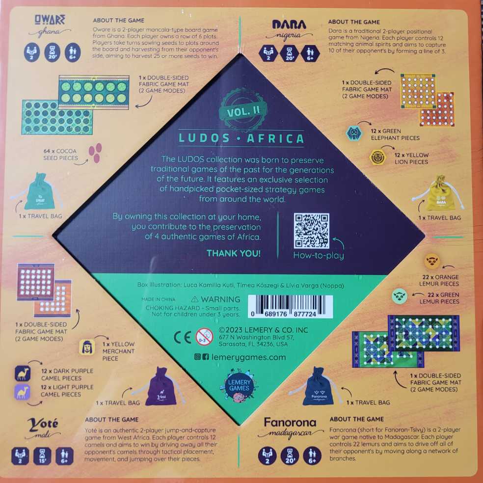 Ludos Africa Collection  (2) board game collectible [Barcode 689176877724] - Main Image 2