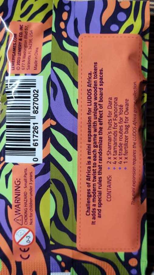 Ludos Challenges Of Africa | Jeux D’occasion  board game collectible [Barcode 617261827002] - Main Image 2