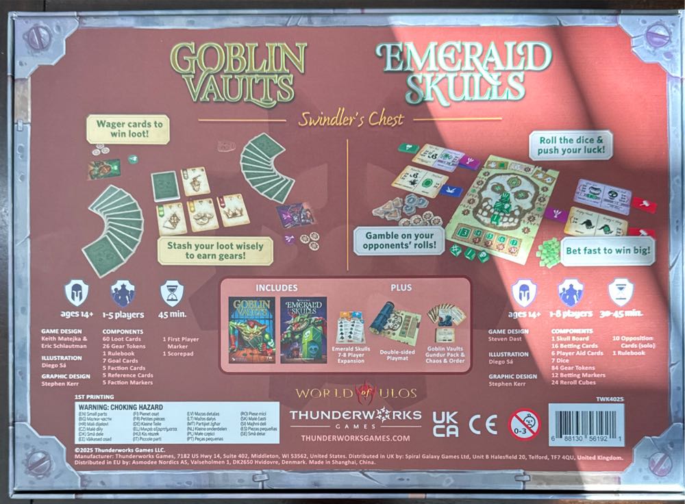 Emerald Skulls - Goblin Vaults  (1-8) board game collectible [Barcode 688130561921] - Main Image 2