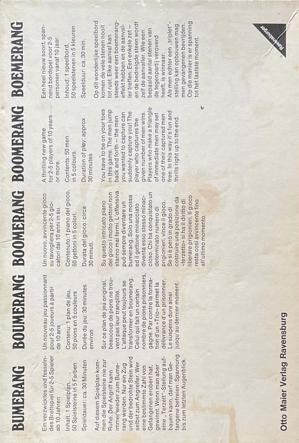 Bumerang  (2-5) board game collectible - Main Image 2