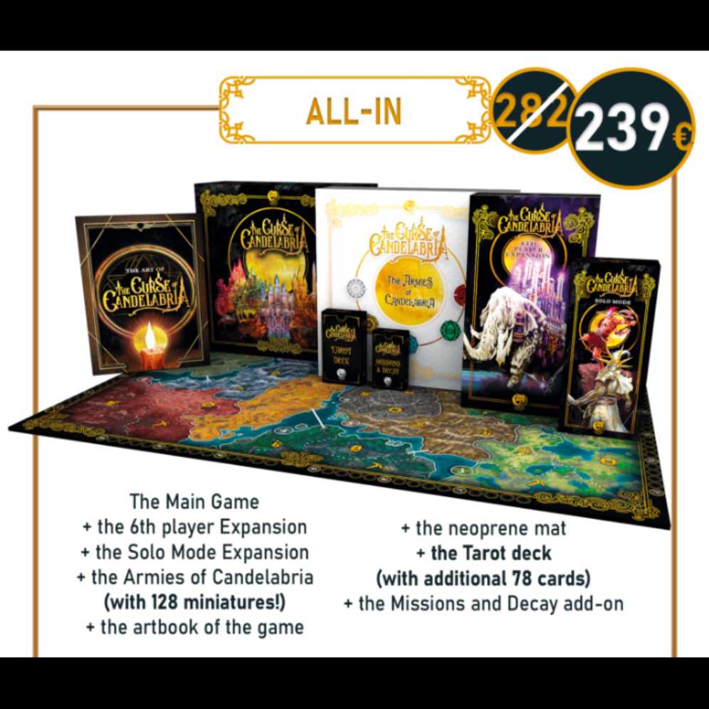 The Curse Of Candelabria: 6th Player Expansion  board game collectible [Barcode 698142785635] - Main Image 2