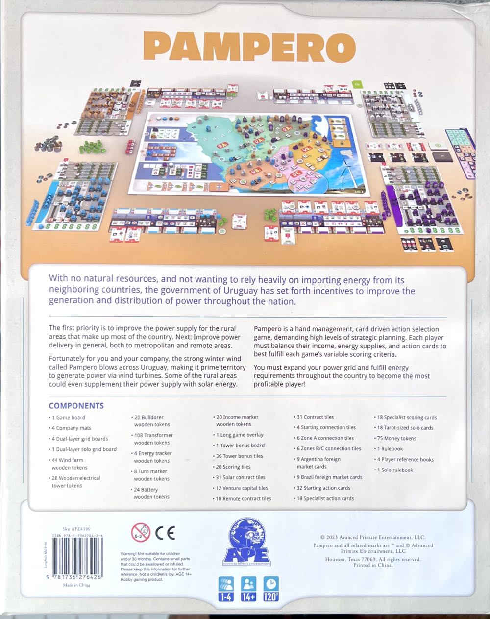 Pampero  (1 2 3 4) board game collectible [Barcode 9781736276426] - Main Image 2