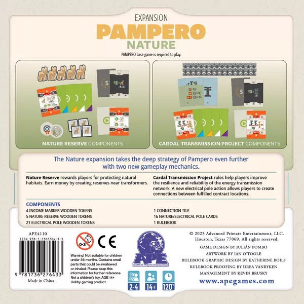 Pampero: Nature  (1 2 3 4) board game collectible [Barcode 9781736276433] - Main Image 2