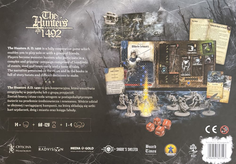 The Hunters A.D. 1492  (1-4) board game collectible [Barcode 5906395807123] - Main Image 2