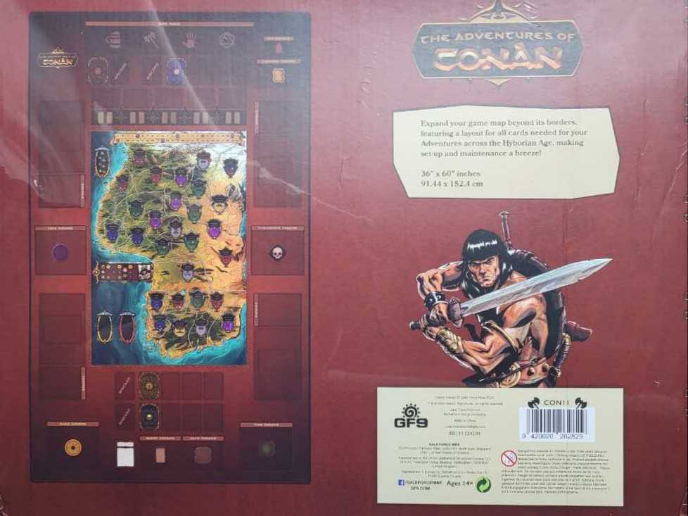 Adventures Of Conan: Neoprene Map  board game collectible [Barcode 9420020262829] - Main Image 2