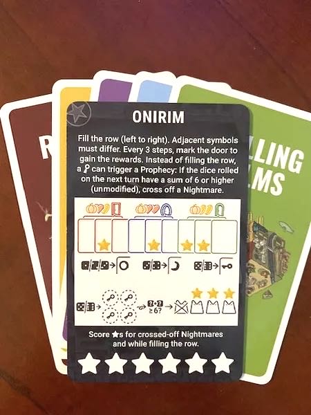 Rolling Realms: Onirim  (1 2 3 4 5 6) board game collectible [Barcode 850032180405] - Main Image 4