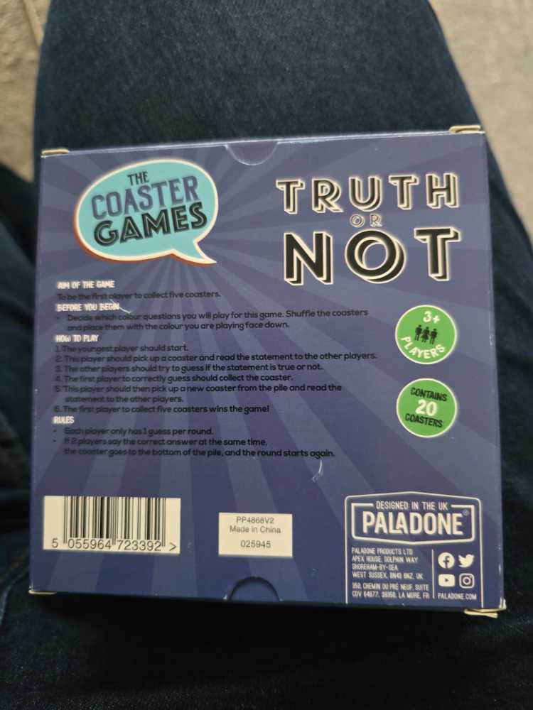 Truth Or Not BRING AND BUY  board game collectible [Barcode 5055964723392] - Main Image 2