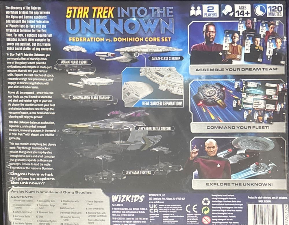 Star Trek: Into The Unknown Federation Vs. Dominion Core Set  (2+) board game collectible [Barcode 634482898505] - Main Image 2
